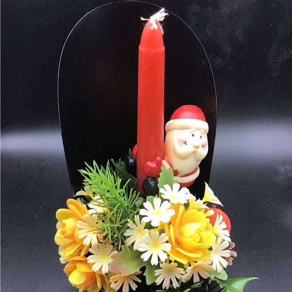 Vintage Climbing Santa Candle arrangement - Picture 1 of 4